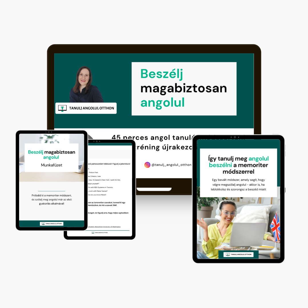 Sajátítsd el ezt az egyszerű módszert otthon, és szólalj meg végre angolul. 45 perces tanulásmódszertani videókurzus újrakezdő felnőtteknek.