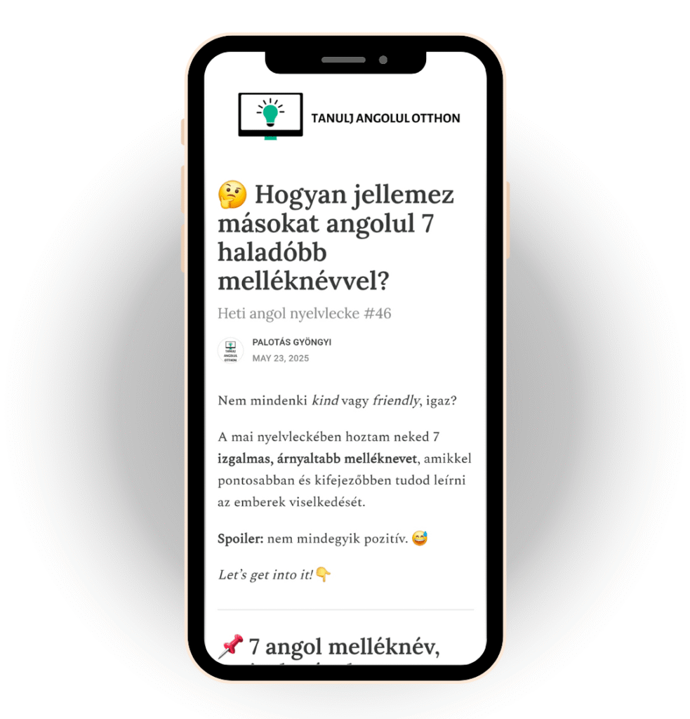 Angolozz velem minden héten szerda reggel 9-kor.